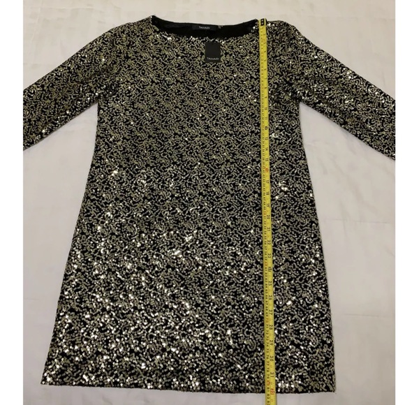 Tahari Women’s Golden Sequin Dress Top Small NWT - Picture 6 of 7